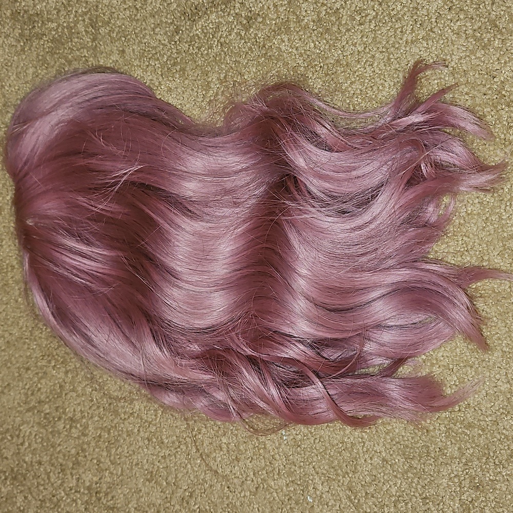 Pink Synthetic Wig